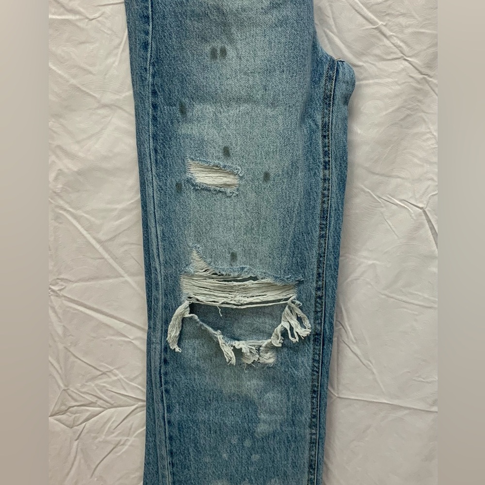 NWT PacSun Eco Light Blue Distressed 90’s Boyfriend Jeans - Picture 9 of 10